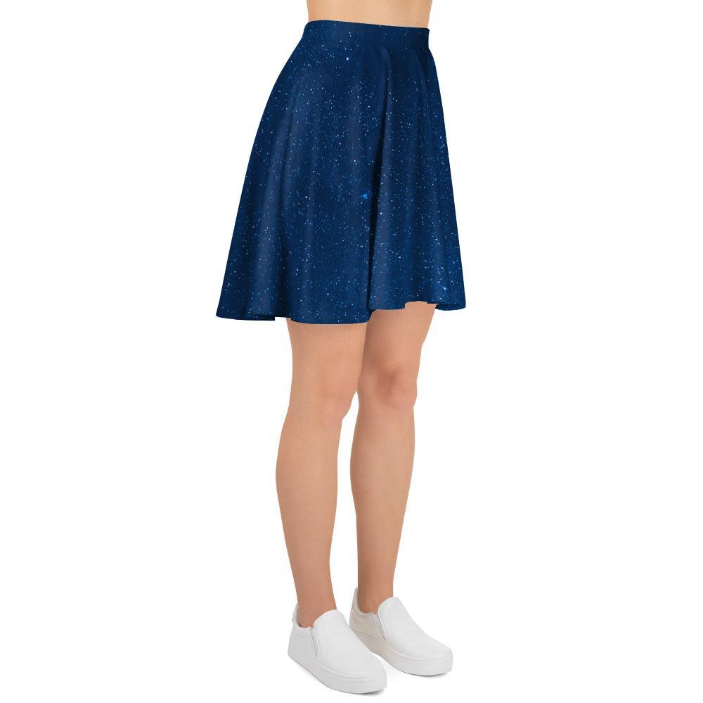 Space Blue Galaxy Women's Skirt-grizzshop