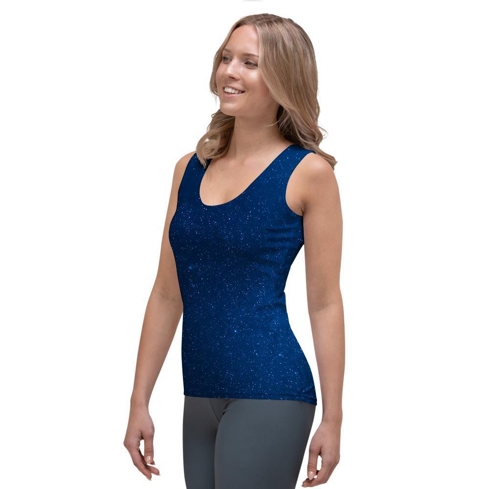 Space Blue Galaxy Women's Tank Top-grizzshop
