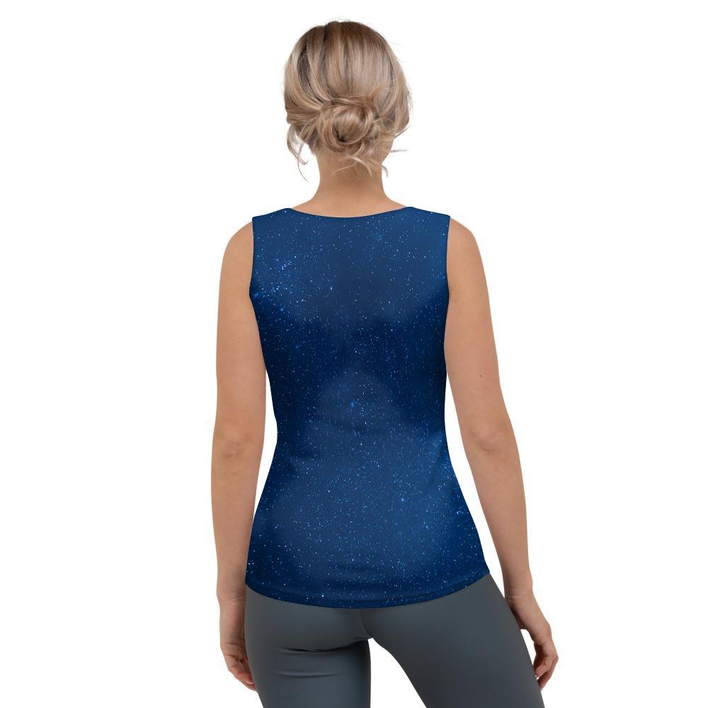 Space Blue Galaxy Women's Tank Top-grizzshop