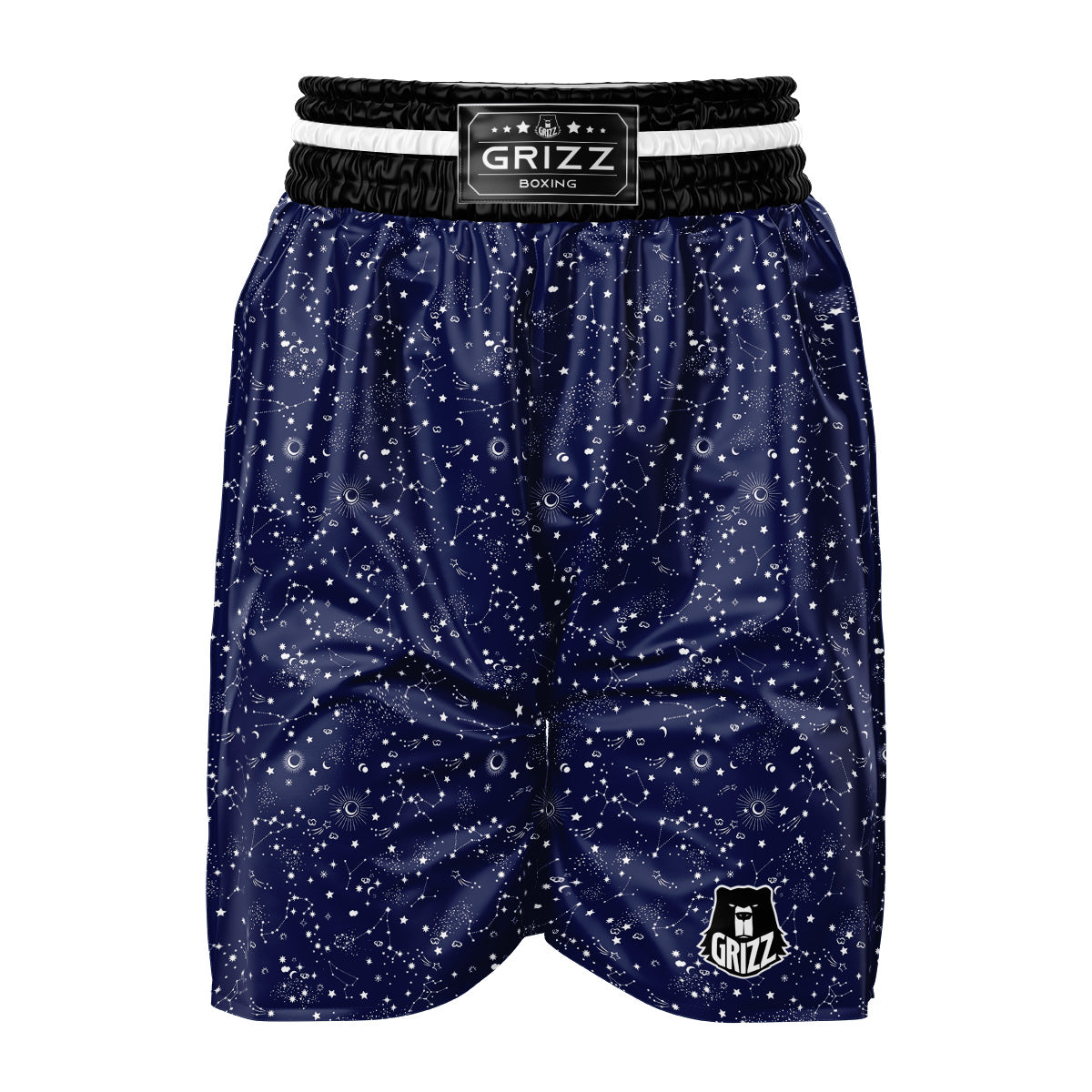 Space Constellation Print Pattern Boxing Shorts-grizzshop