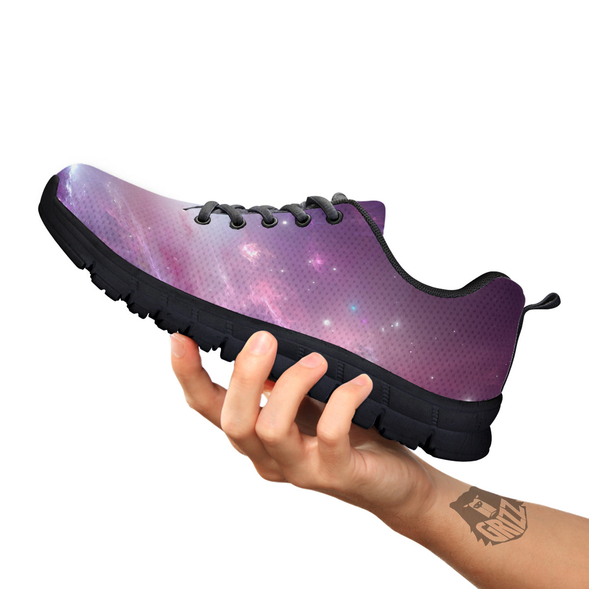 Space Cosmic Print Black Sneaker-grizzshop