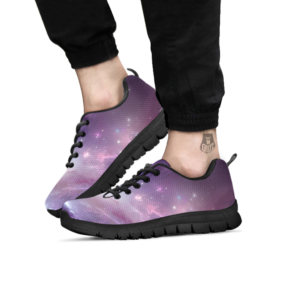 Space Cosmic Print Black Sneaker-grizzshop