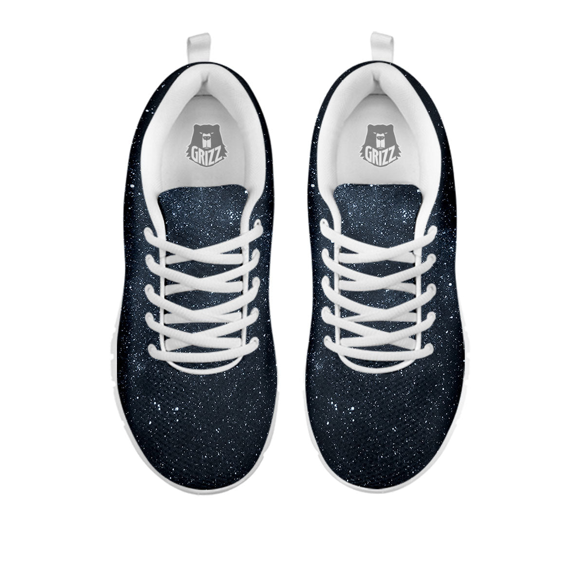 Space Dark Print White Sneaker-grizzshop