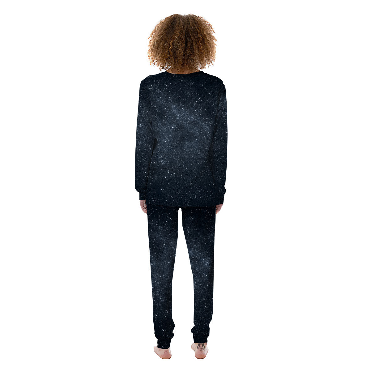 Space Dark Print Women's Pajamas-grizzshop