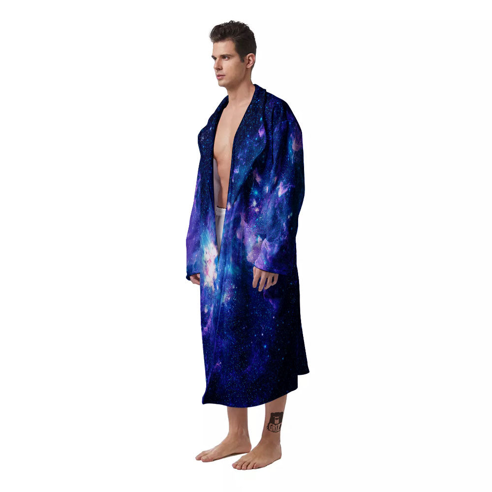 Space Deep Print Men's Robe-grizzshop