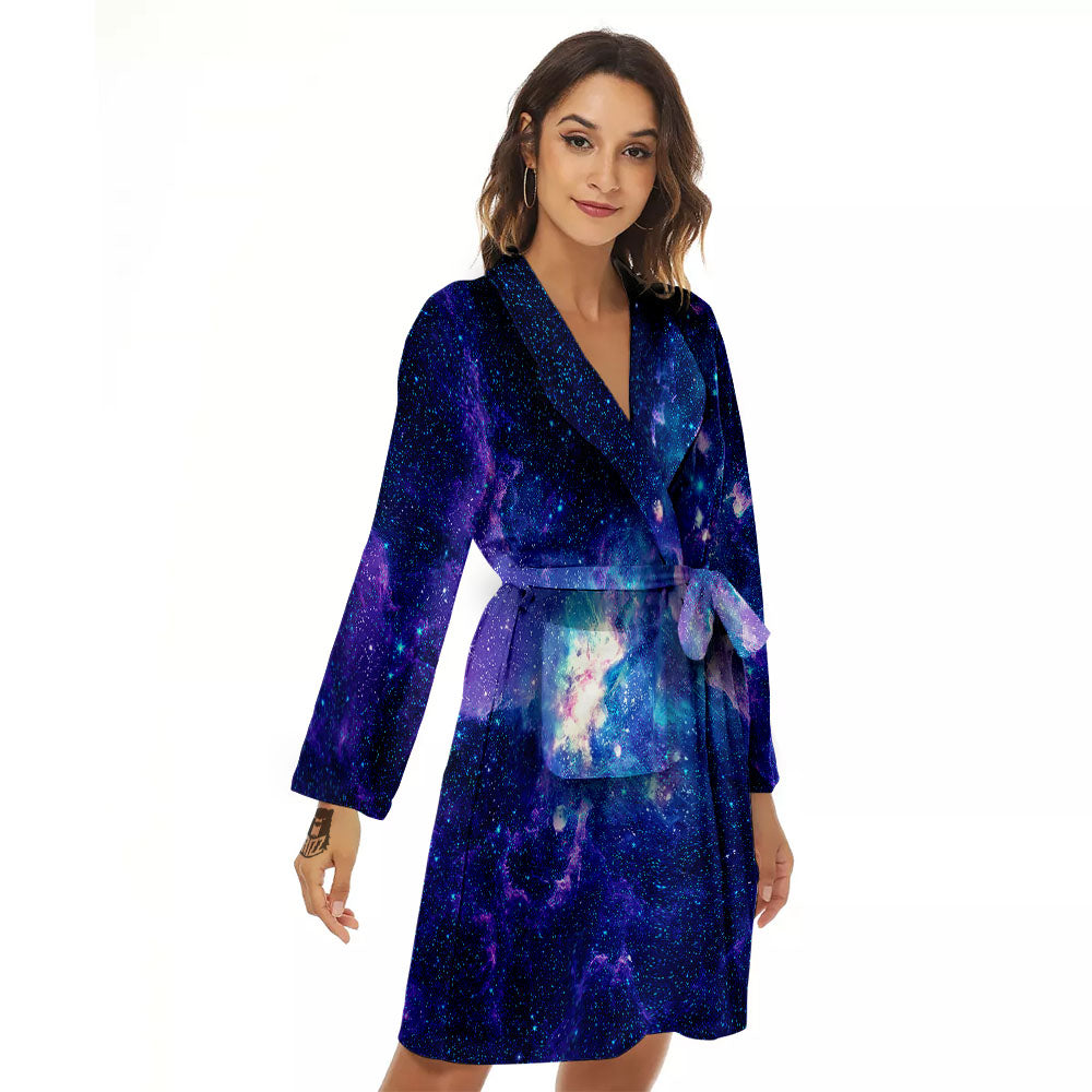 Space Deep Print Women's Robe-grizzshop