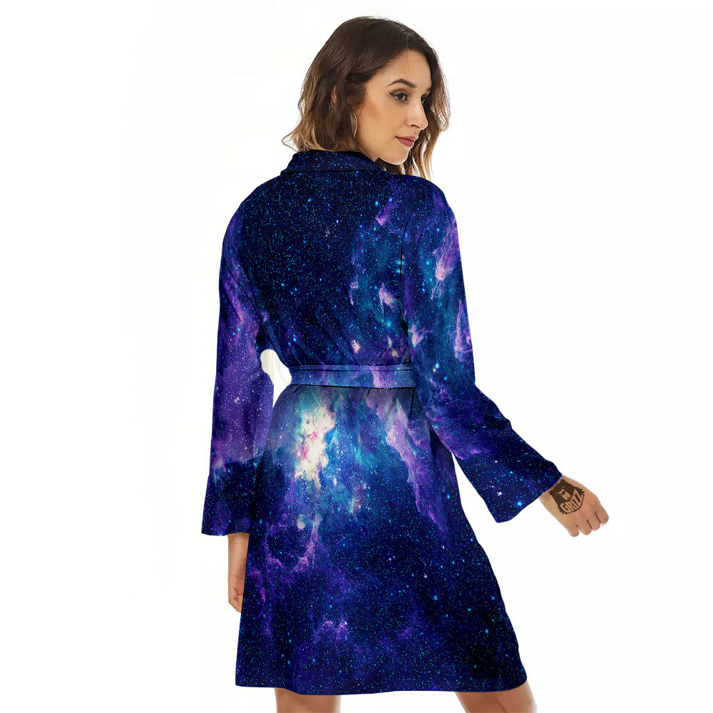 Space Deep Print Women's Robe-grizzshop