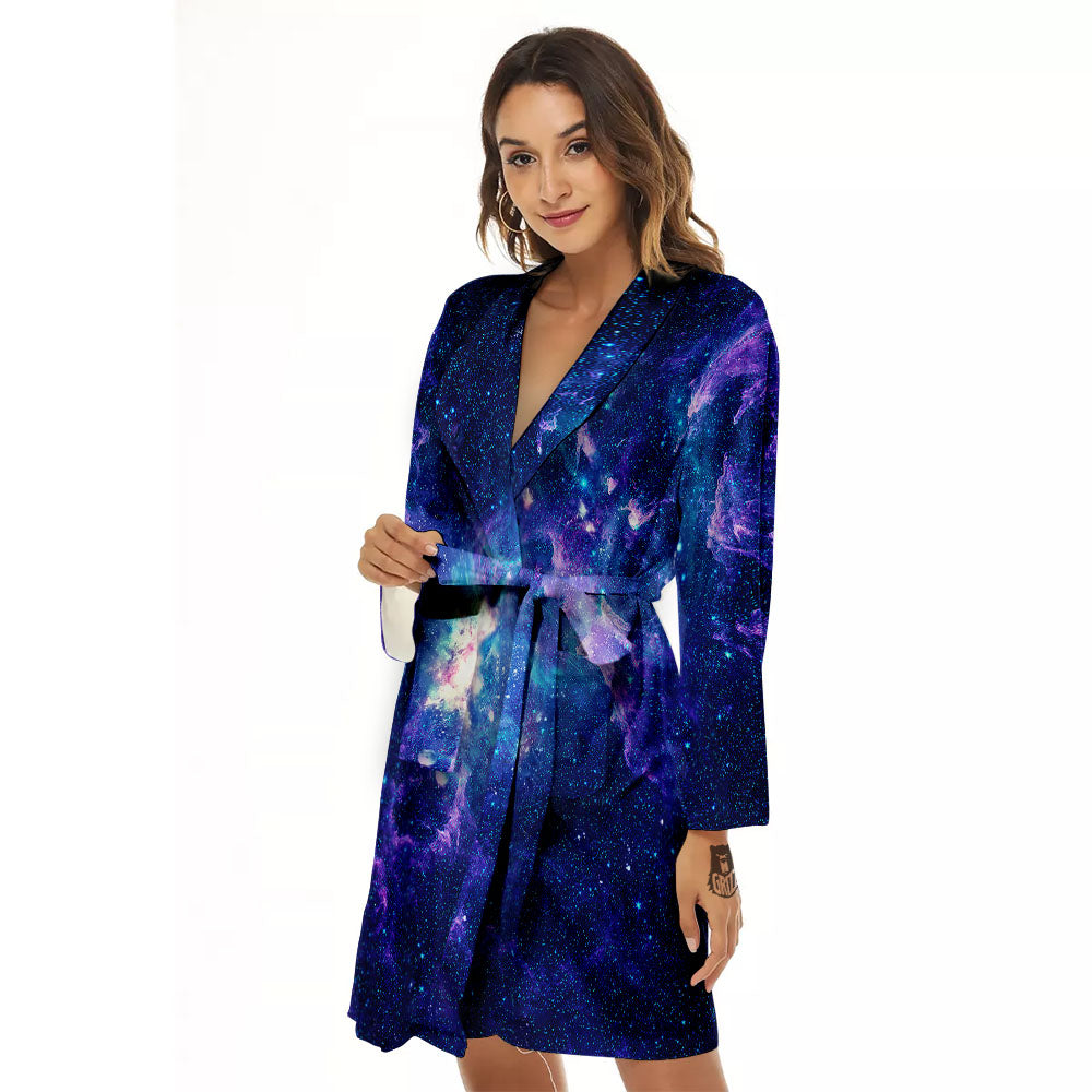 Space Deep Print Women's Robe-grizzshop