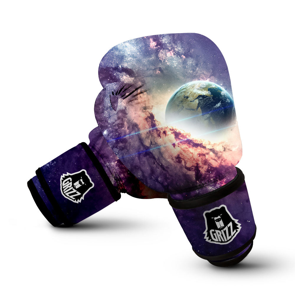 Space Endless Print Boxing Gloves-grizzshop