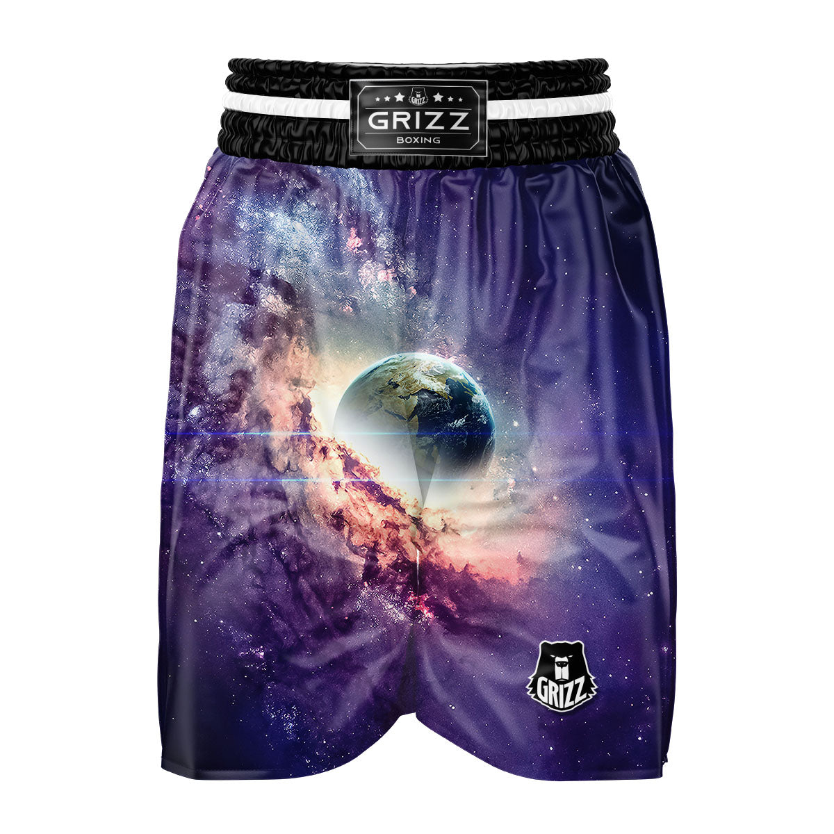 Space Endless Print Boxing Shorts-grizzshop