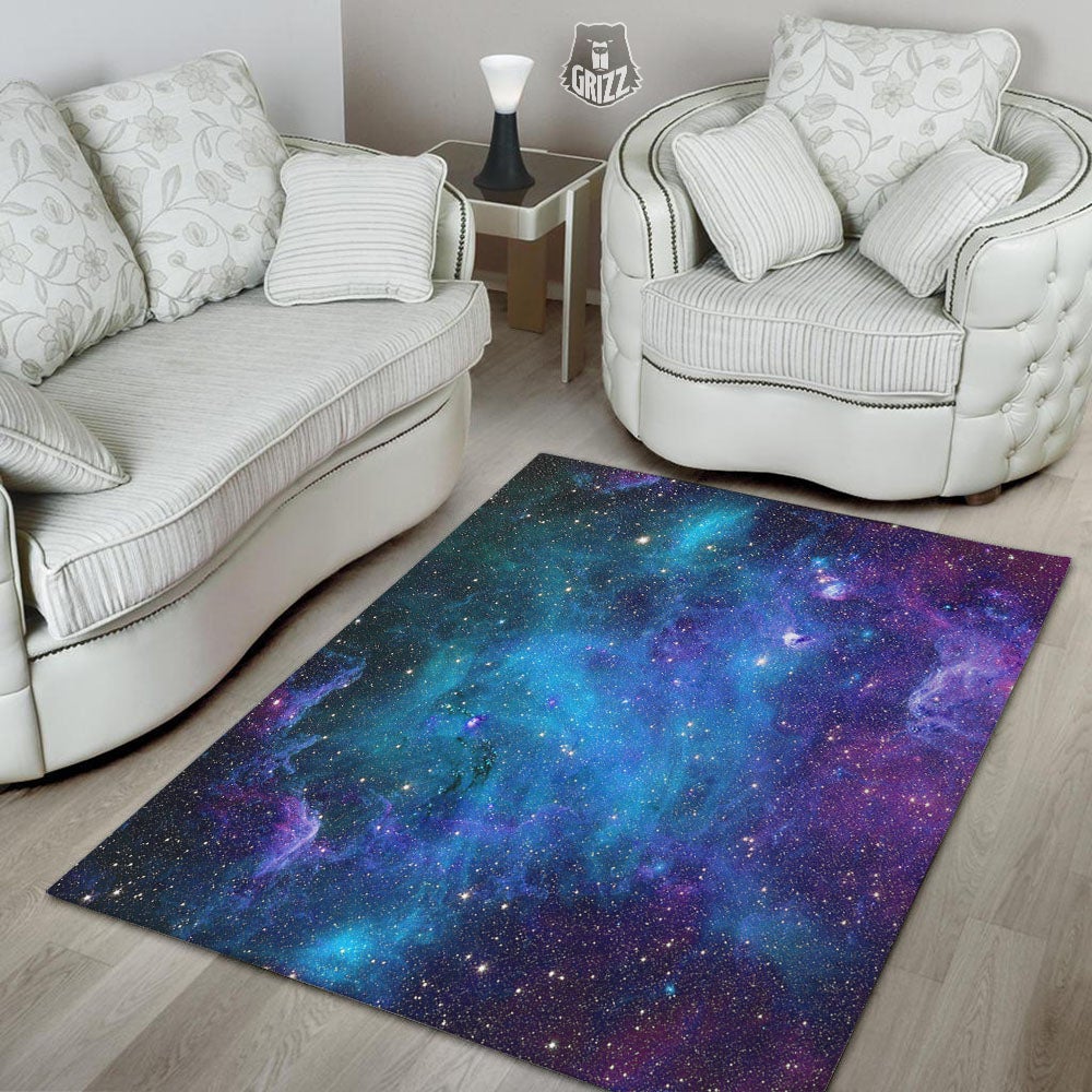 Space Nebula Print Floor Mat-grizzshop