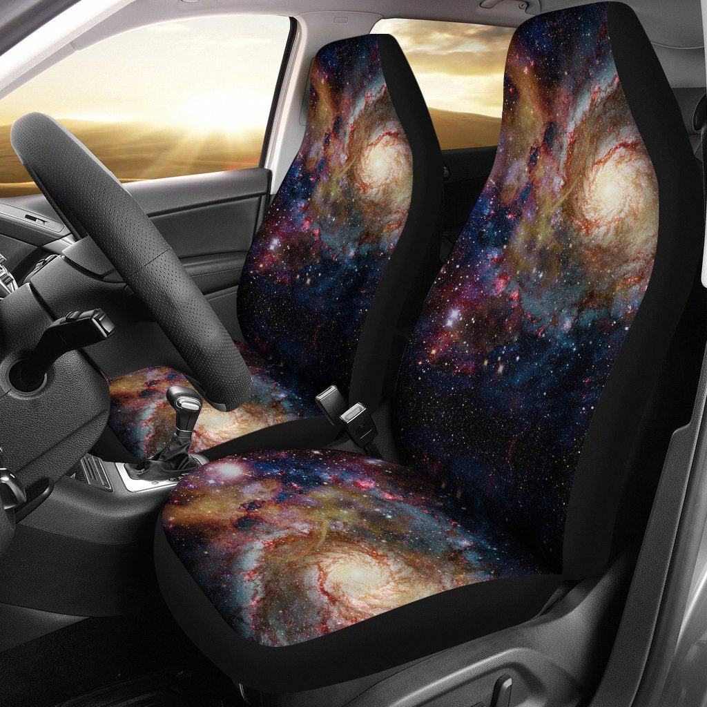 Space Milky Way Galaxy Print Universal Fit Car Seat Cover-grizzshop