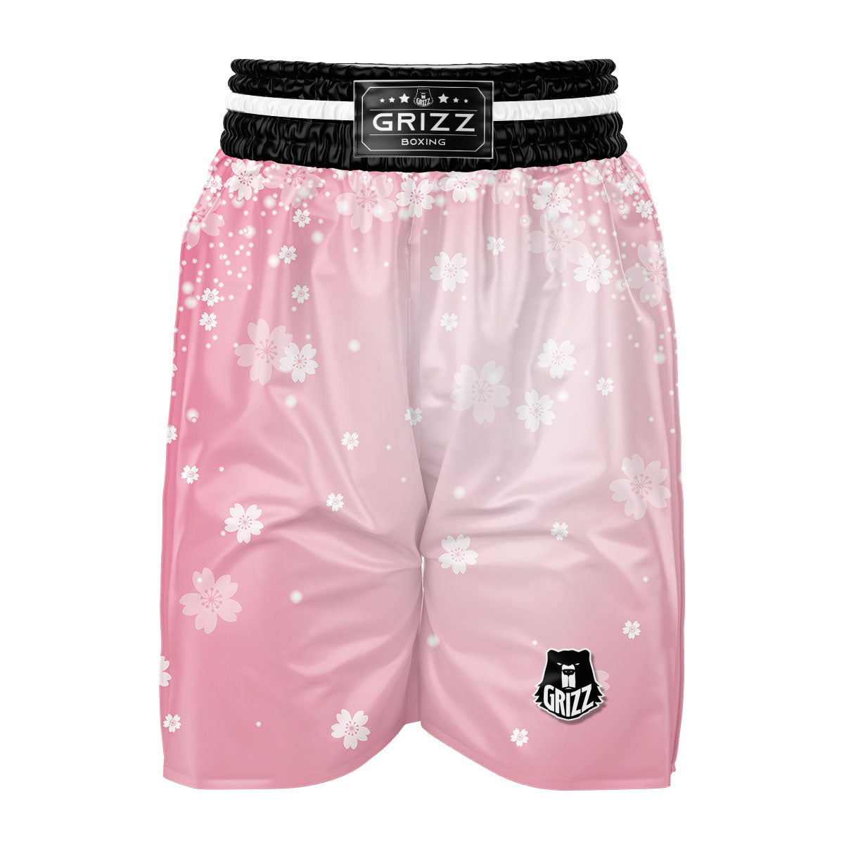Rose Floral Print Muay Thai Boxing Shorts