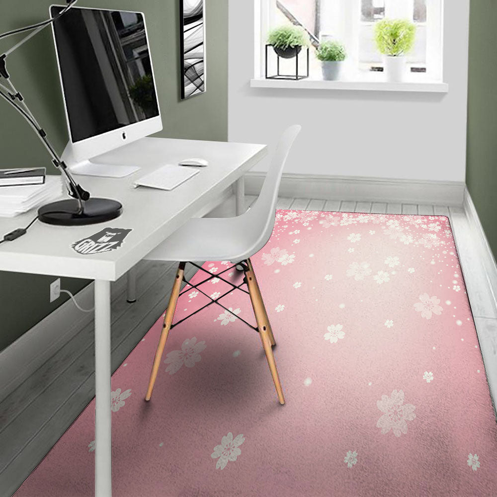 Sparkle Floral Print Floor Mat-grizzshop