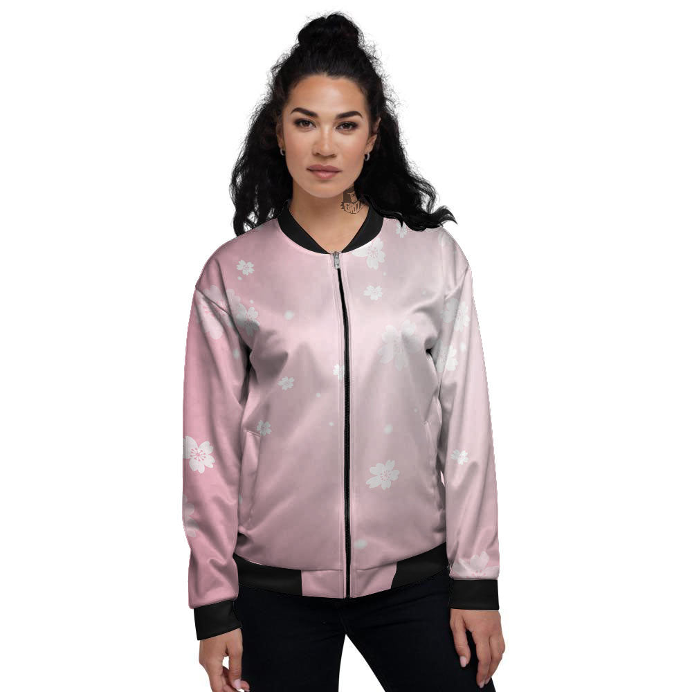Sparkle Floral Print Women's Bomber Jacket-grizzshop