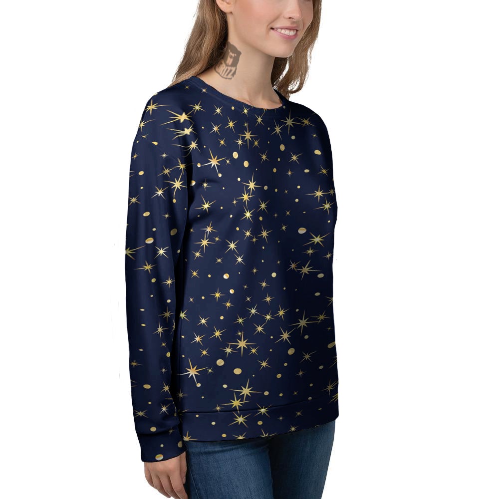 Sparkle Shiny Print Pattern Women's Sweatshirt-grizzshop