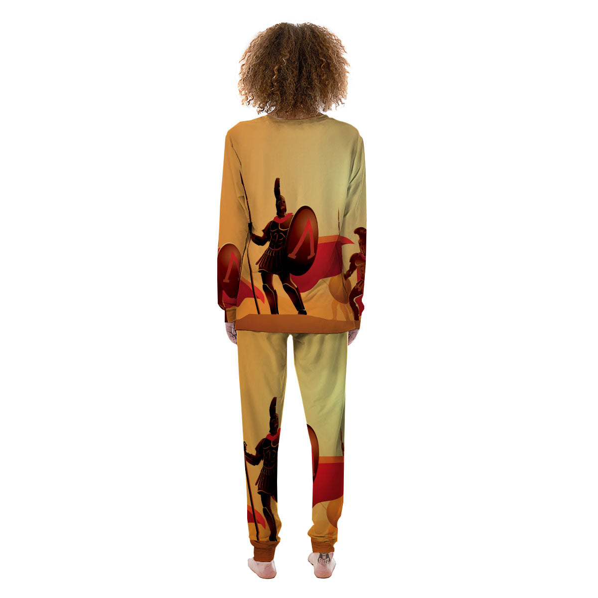 Spartan Ancient Print Women's Pajamas-grizzshop