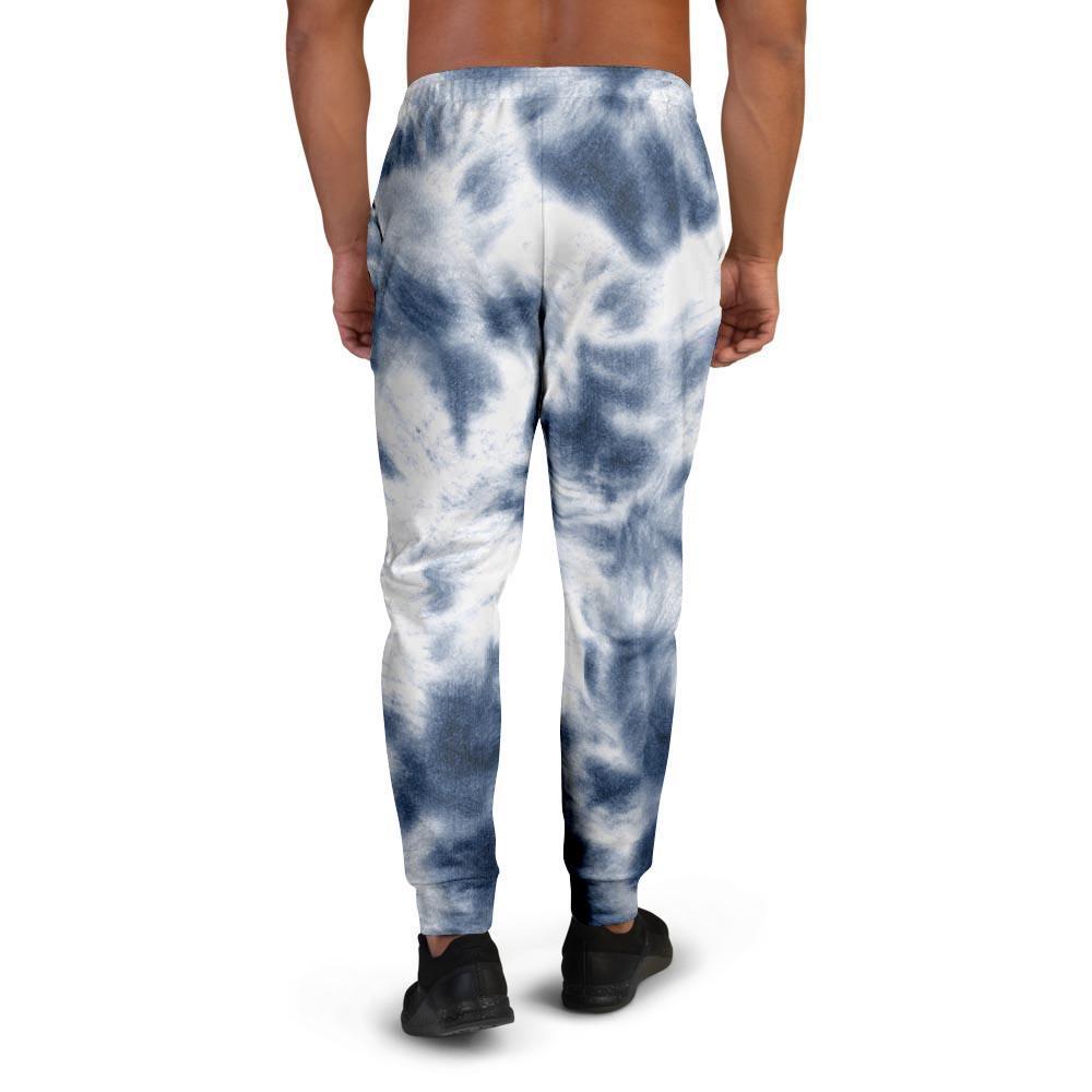 Spiral Blue Tie Dye Men's Joggers-grizzshop