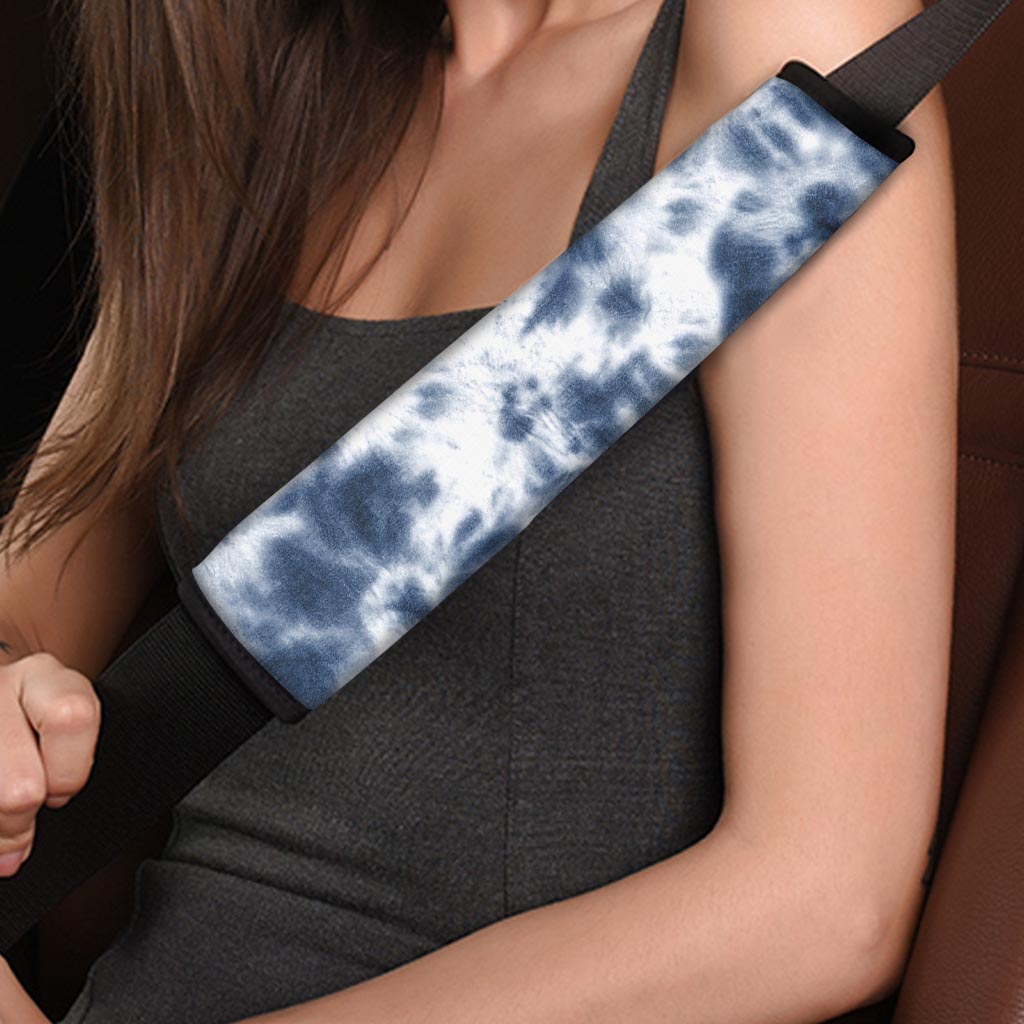 Spiral Blue Tie Dye Seat Belt Cover-grizzshop