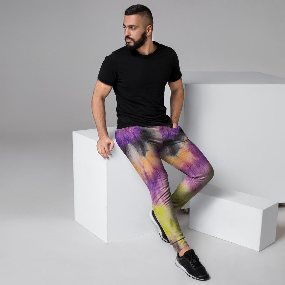 Spiral Hippie Tie Dye Men's Joggers-grizzshop