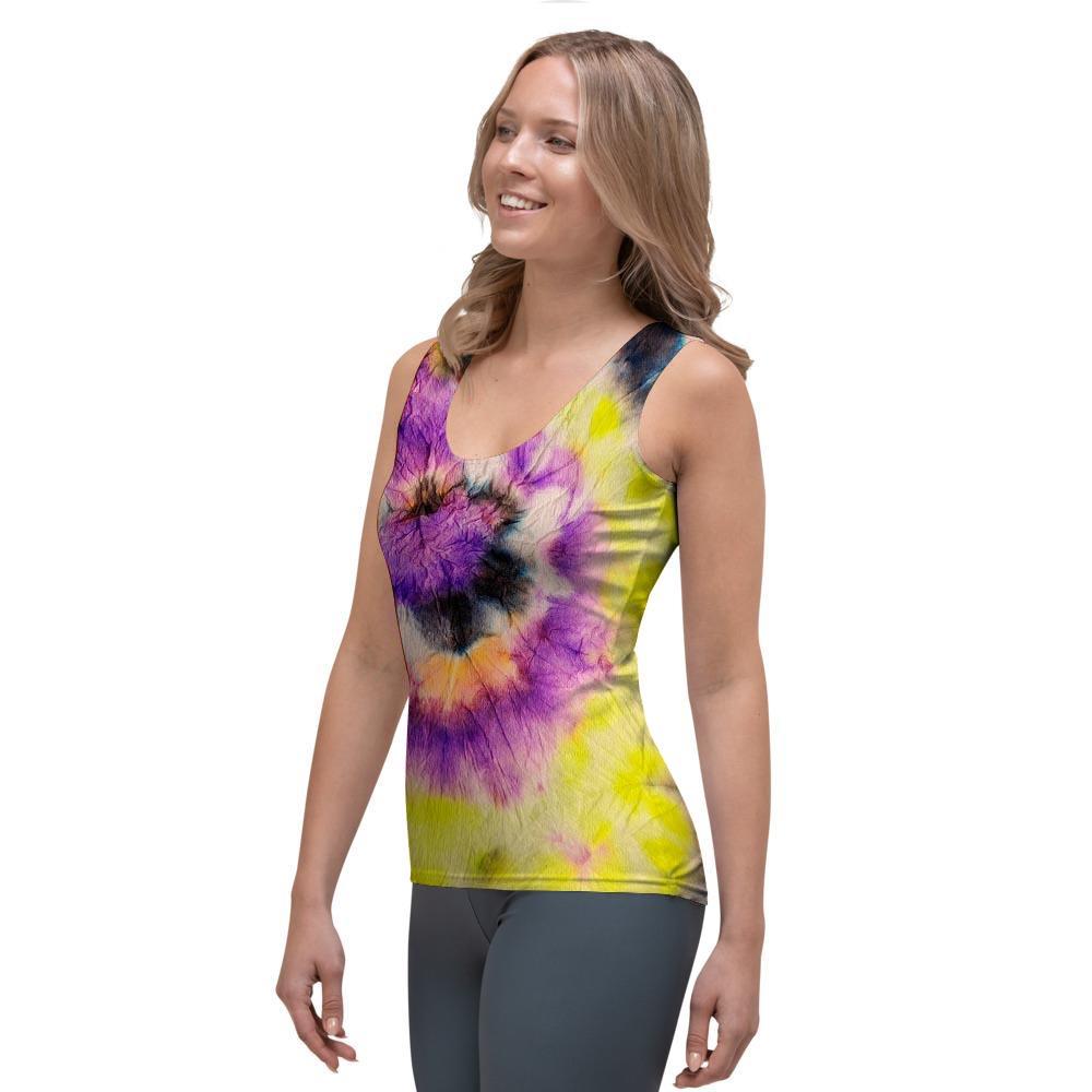 Spiral Hippie Tie Dye Women's Tank Top-grizzshop