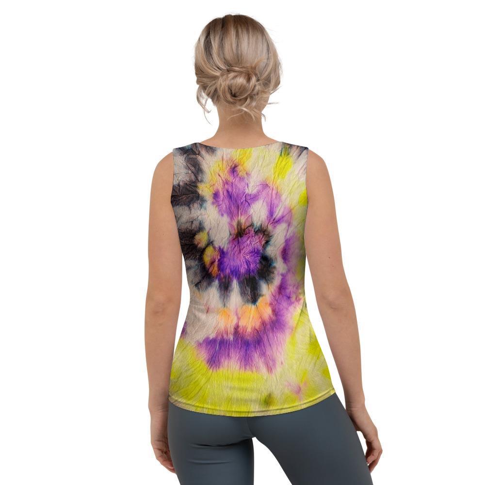 Spiral Hippie Tie Dye Women's Tank Top-grizzshop