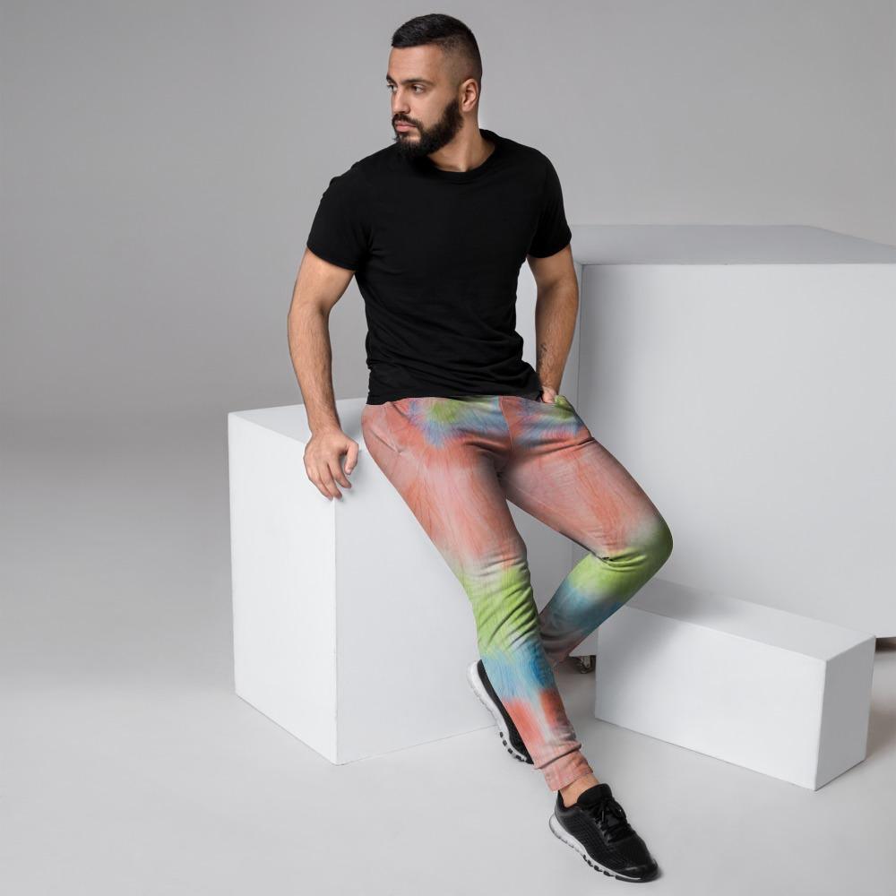 Spiral Tie Dye Men's Joggers-grizzshop