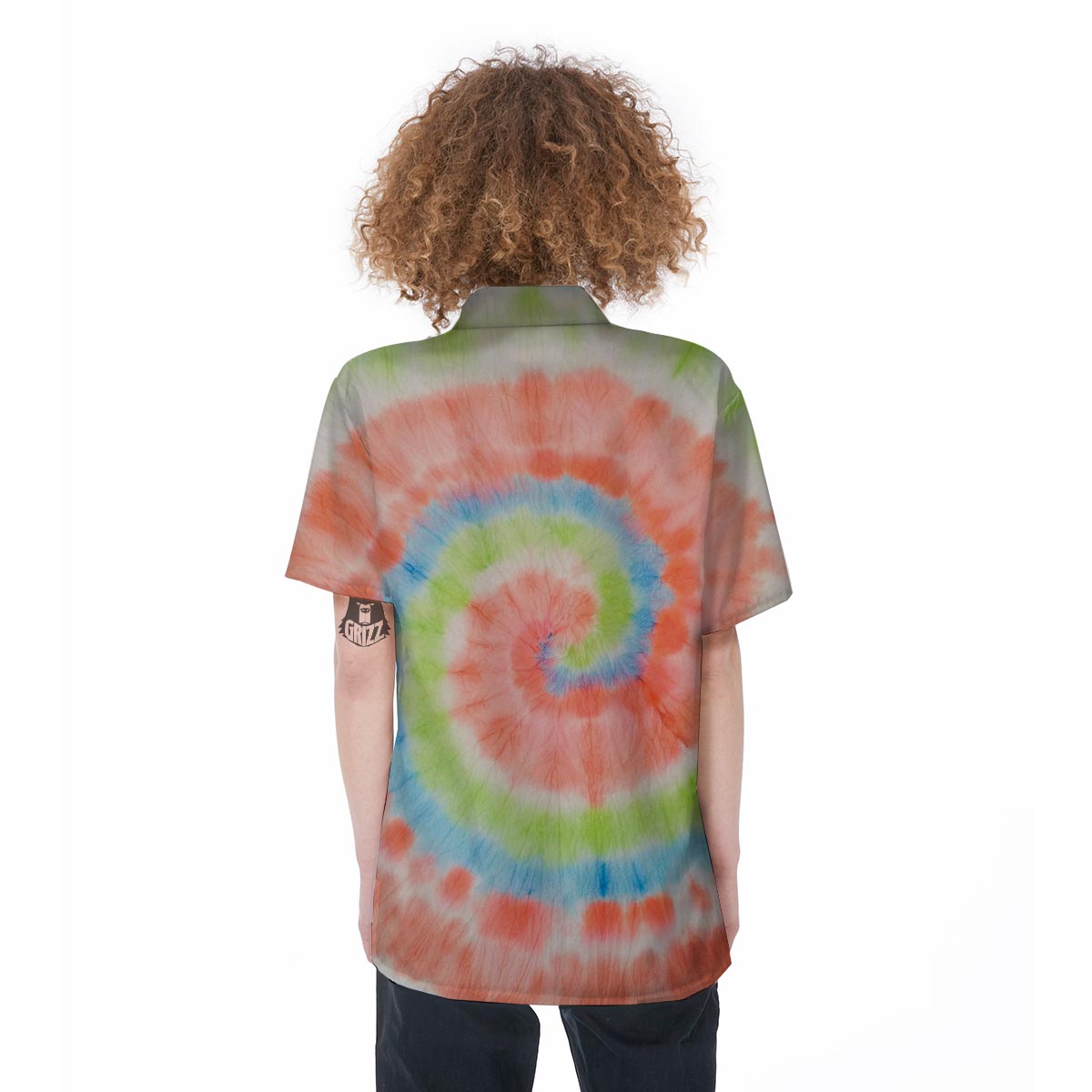 Spiral Tie Dye Women's Short Sleeve Shirts-grizzshop