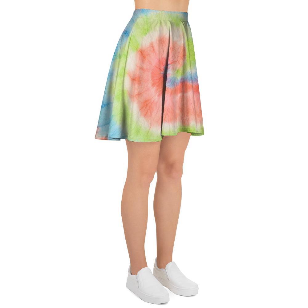 Spiral Tie Dye Women's Skirt-grizzshop