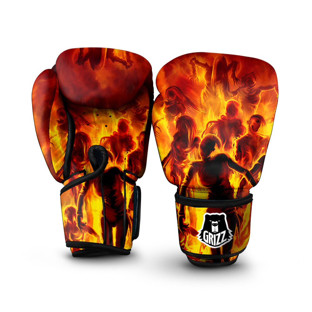 Spirit In Fire Hell Print Boxing Gloves-grizzshop