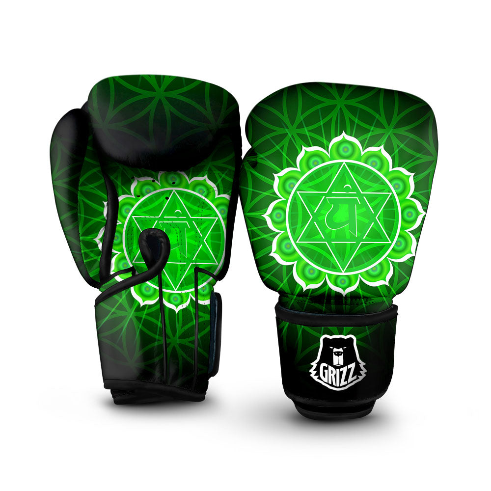 Spiritual Anahata Chakra Print Boxing Gloves-grizzshop