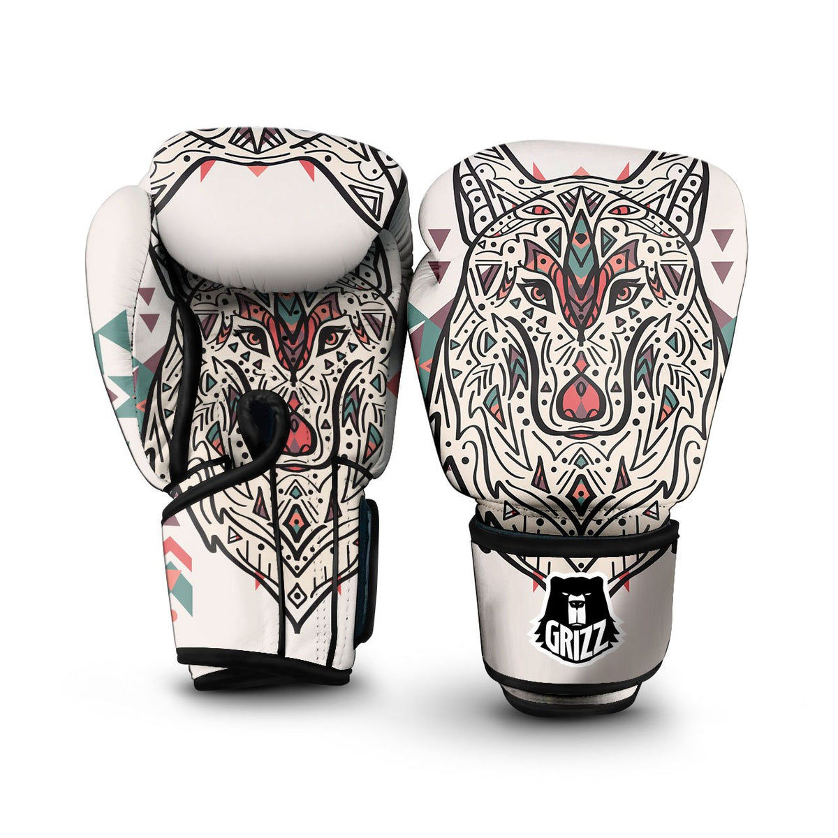Indian Skull Native American Print Boxing Gloves