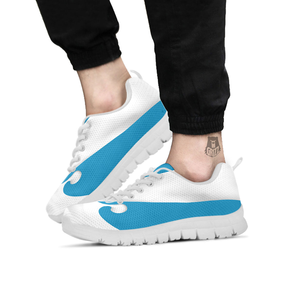 Splash Milk Print White Sneaker-grizzshop