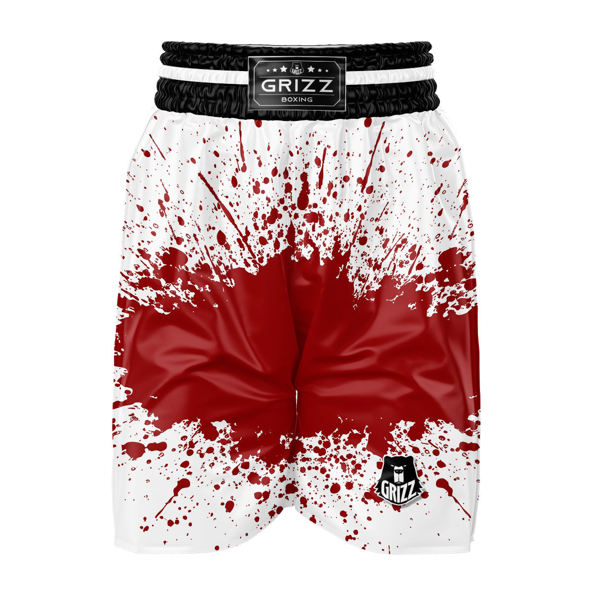 Splashed Blood Print Boxing Shorts-grizzshop