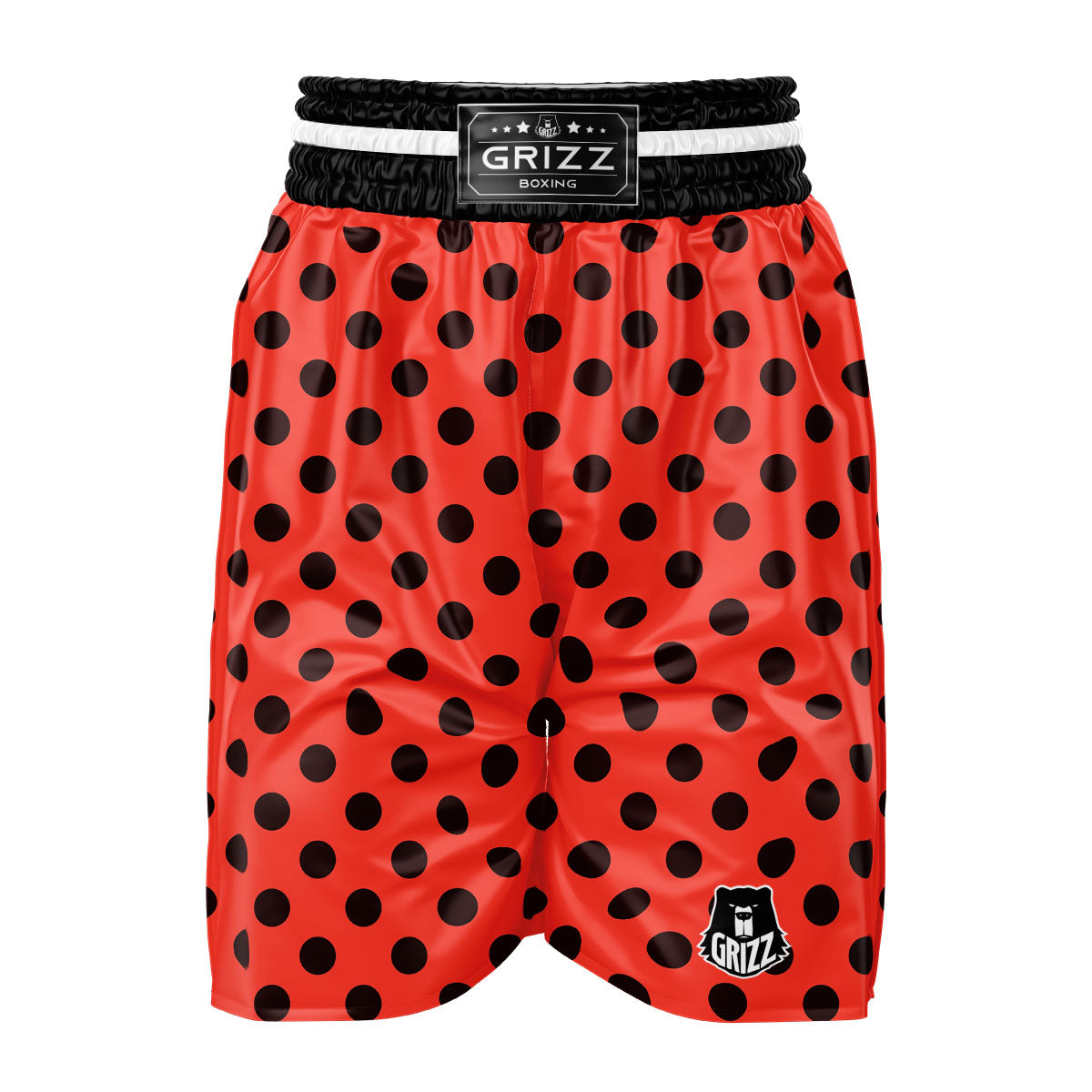 Spots Ladybug Print Pattern Boxing Shorts-grizzshop