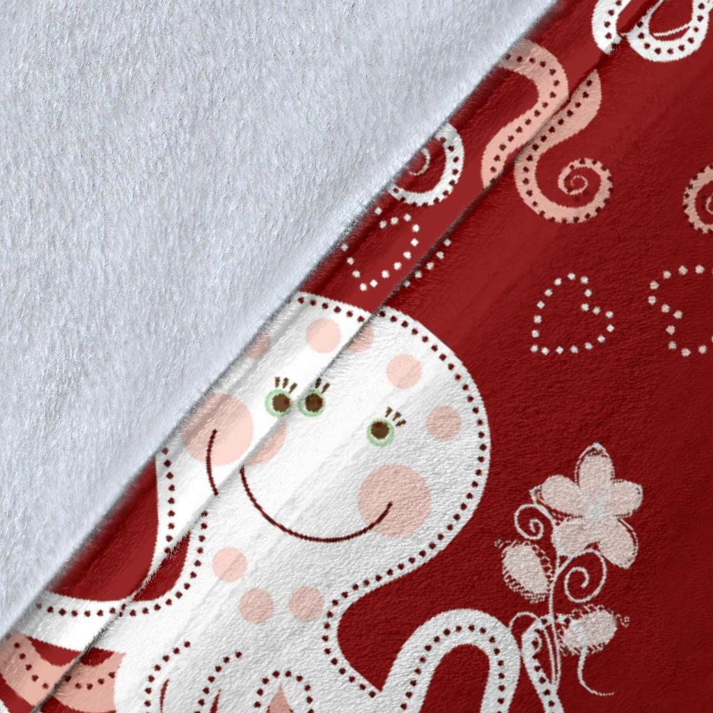 Squid Octopus Tentacle Pattern Print Blanket-grizzshop