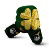 St. Patrick's Day Gold Clover Print Boxing Gloves-grizzshop