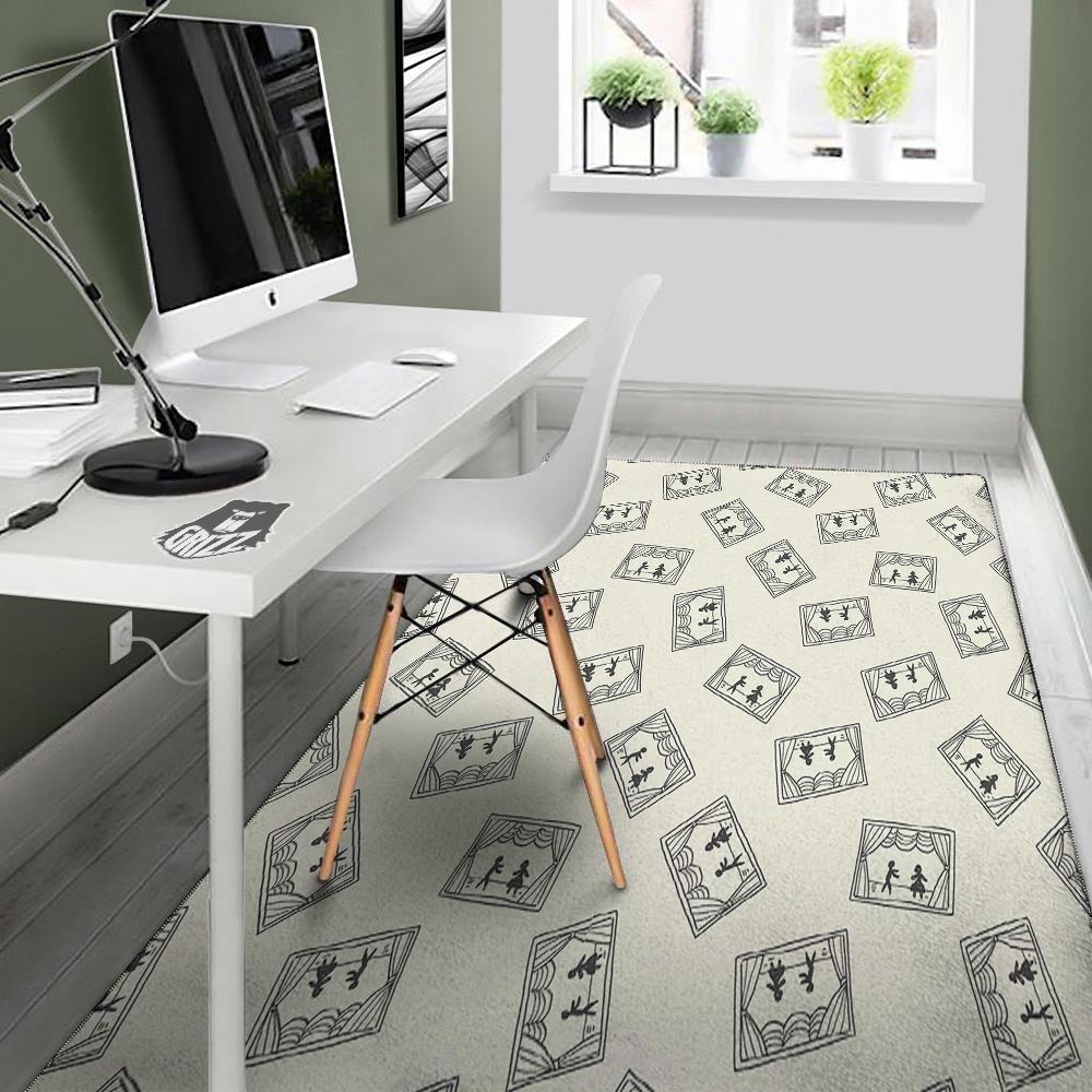 Stage Theater Print Pattern Floor Mat-grizzshop