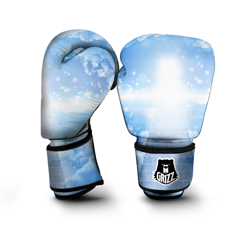 Stairs To Heaven Print Boxing Gloves-grizzshop