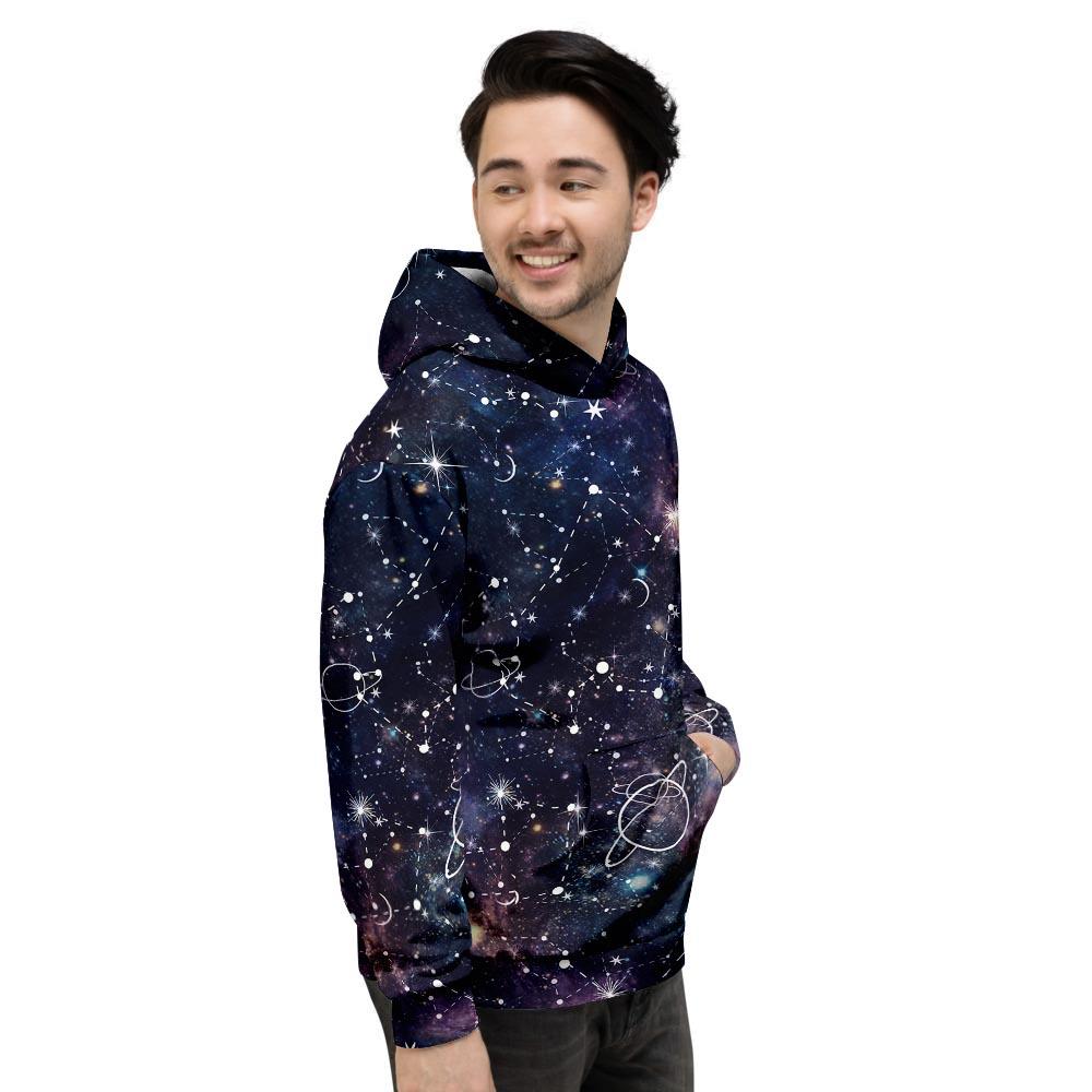 Star Constellation Galaxy Space Men's Hoodie-grizzshop