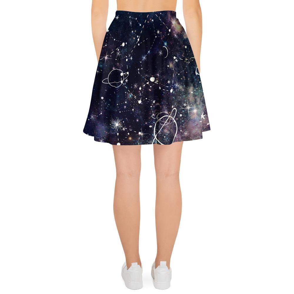 Star Constellation Galaxy Space Women's Skirt-grizzshop