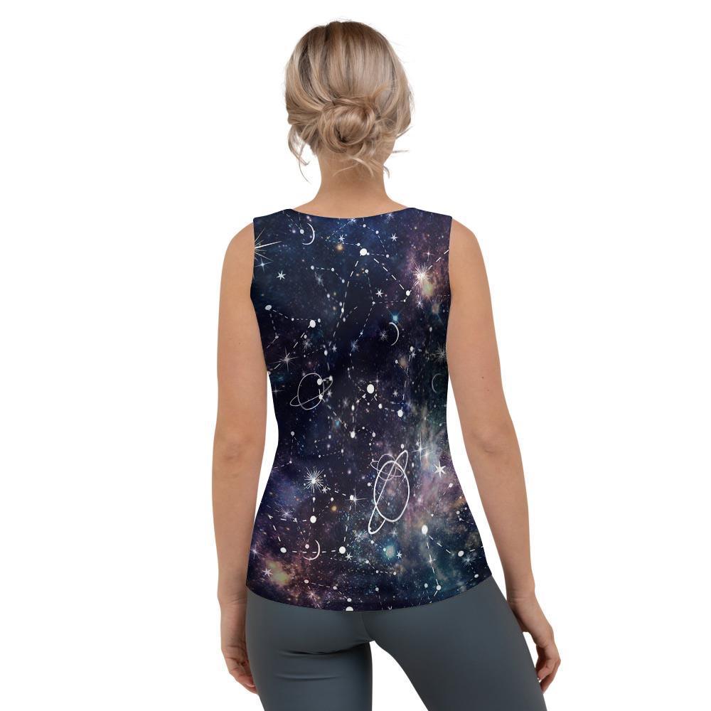 Star Constellation Galaxy Space Women's Tank Top-grizzshop