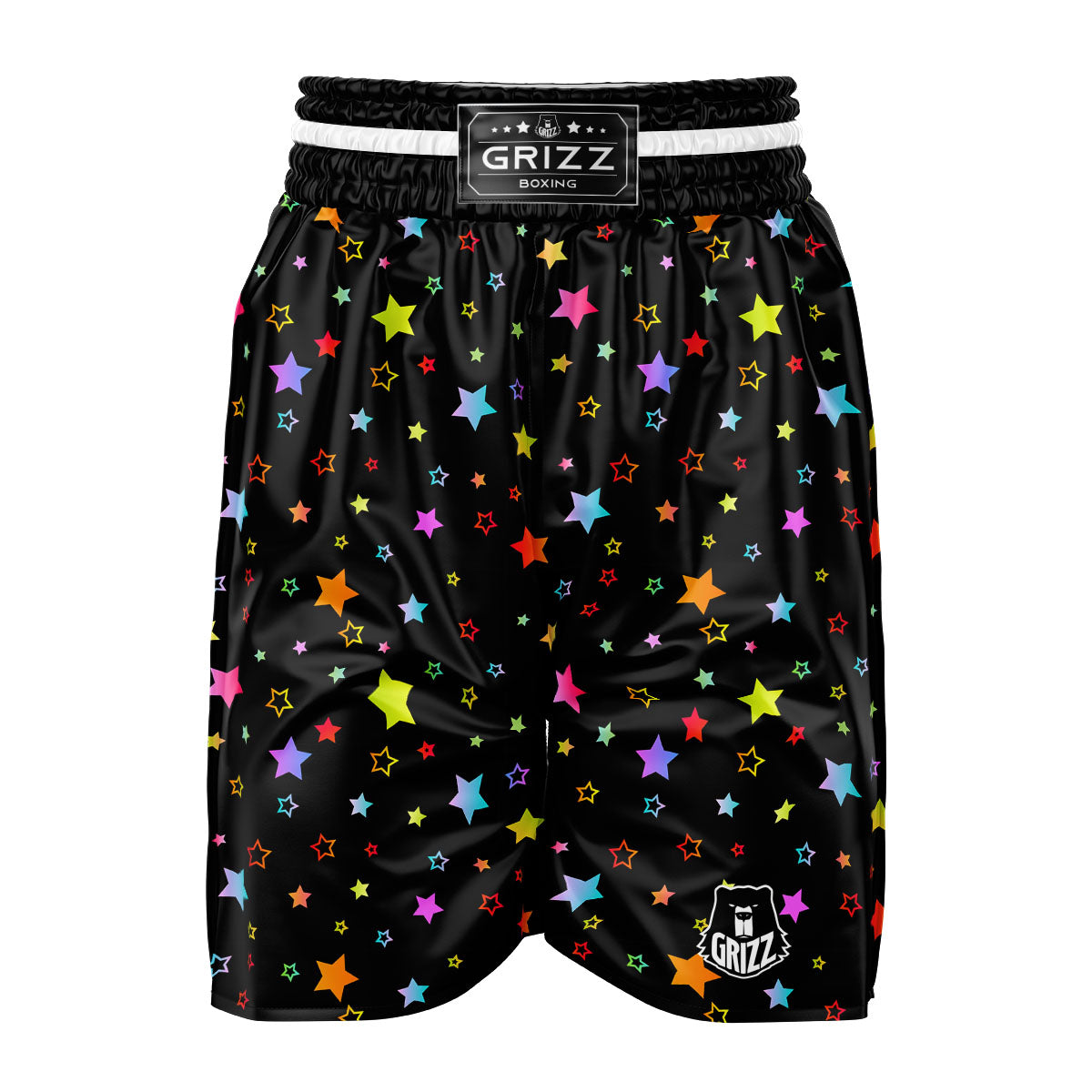 Star Lights Print Pattern Boxing Shorts-grizzshop