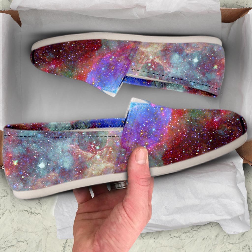 Star Nebula Galaxy Space Canvas Shoes-grizzshop