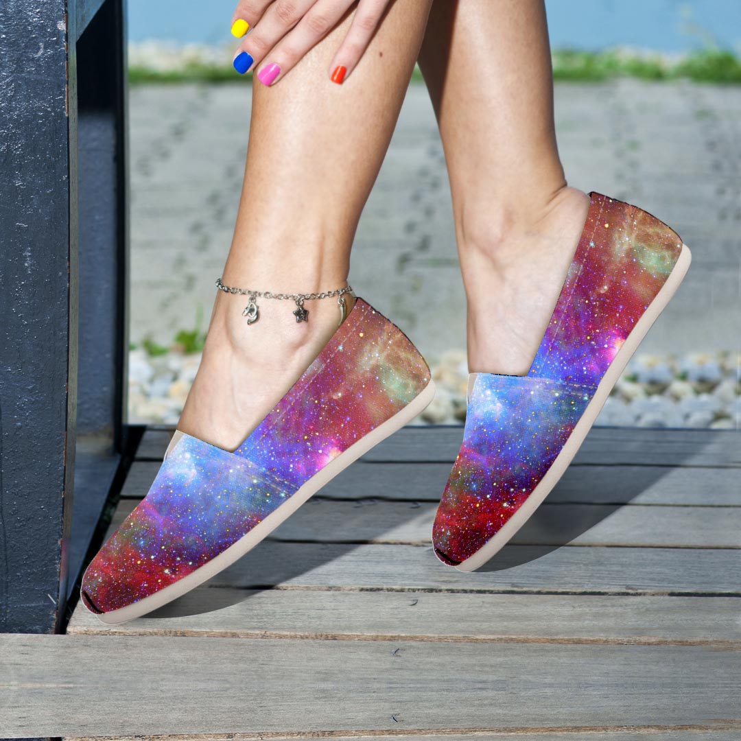 Star Nebula Galaxy Space Canvas Shoes-grizzshop