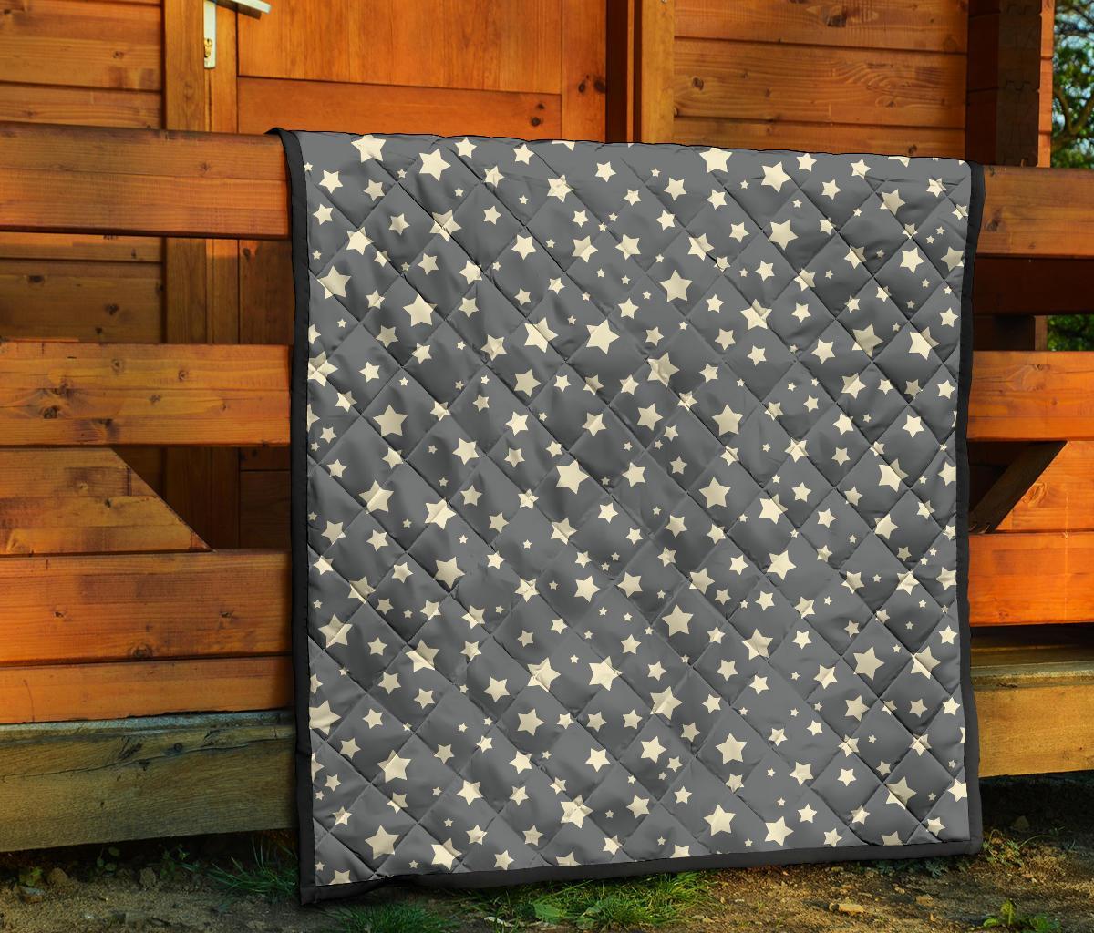 Star Pattern Print Quilt-grizzshop