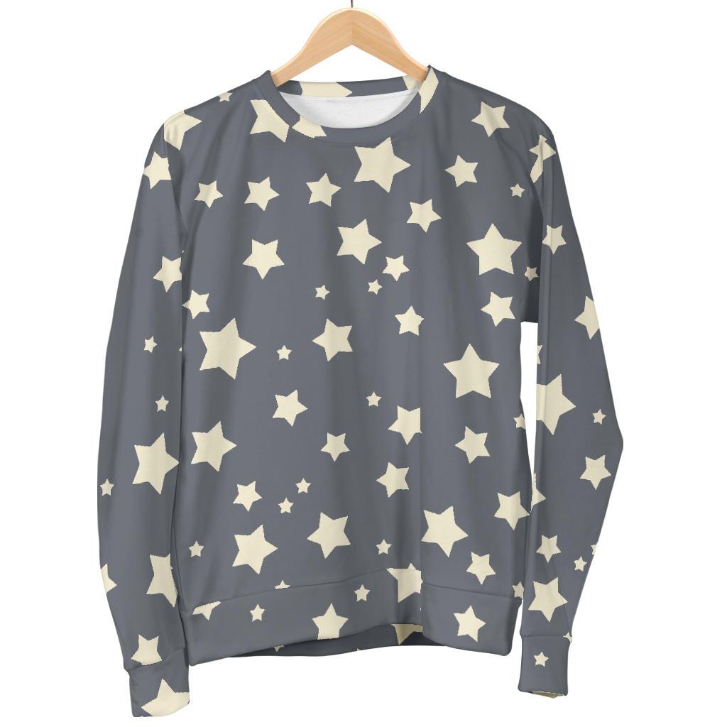 Star Pattern Print Women's Sweatshirt-grizzshop