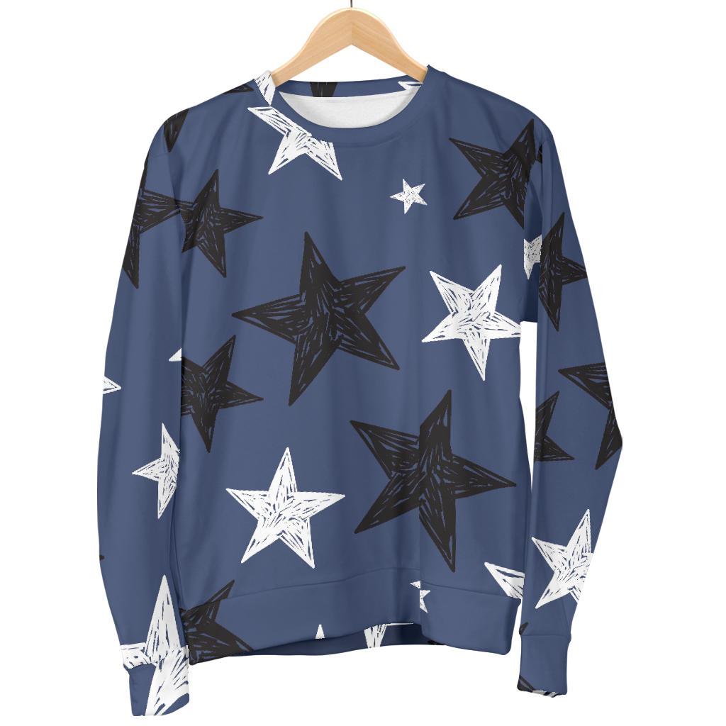 Star Print Pattern Women's Sweatshirt-grizzshop