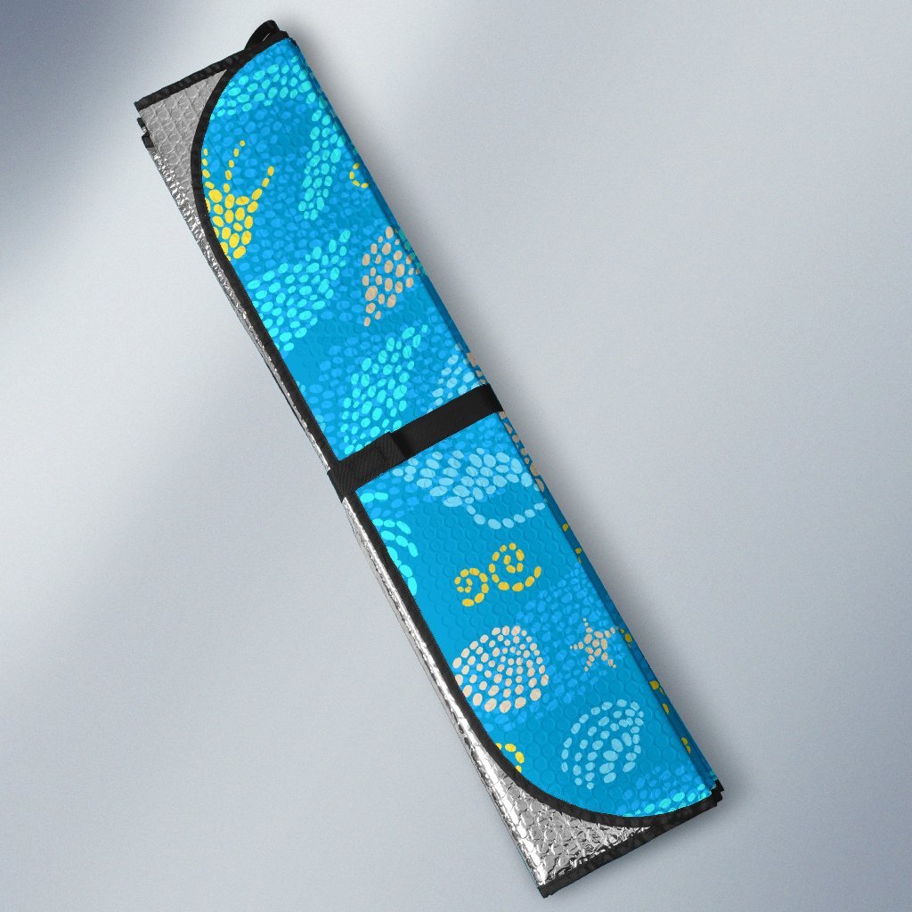 Starfish Ocean Print Pattern Car Sun Shade-grizzshop
