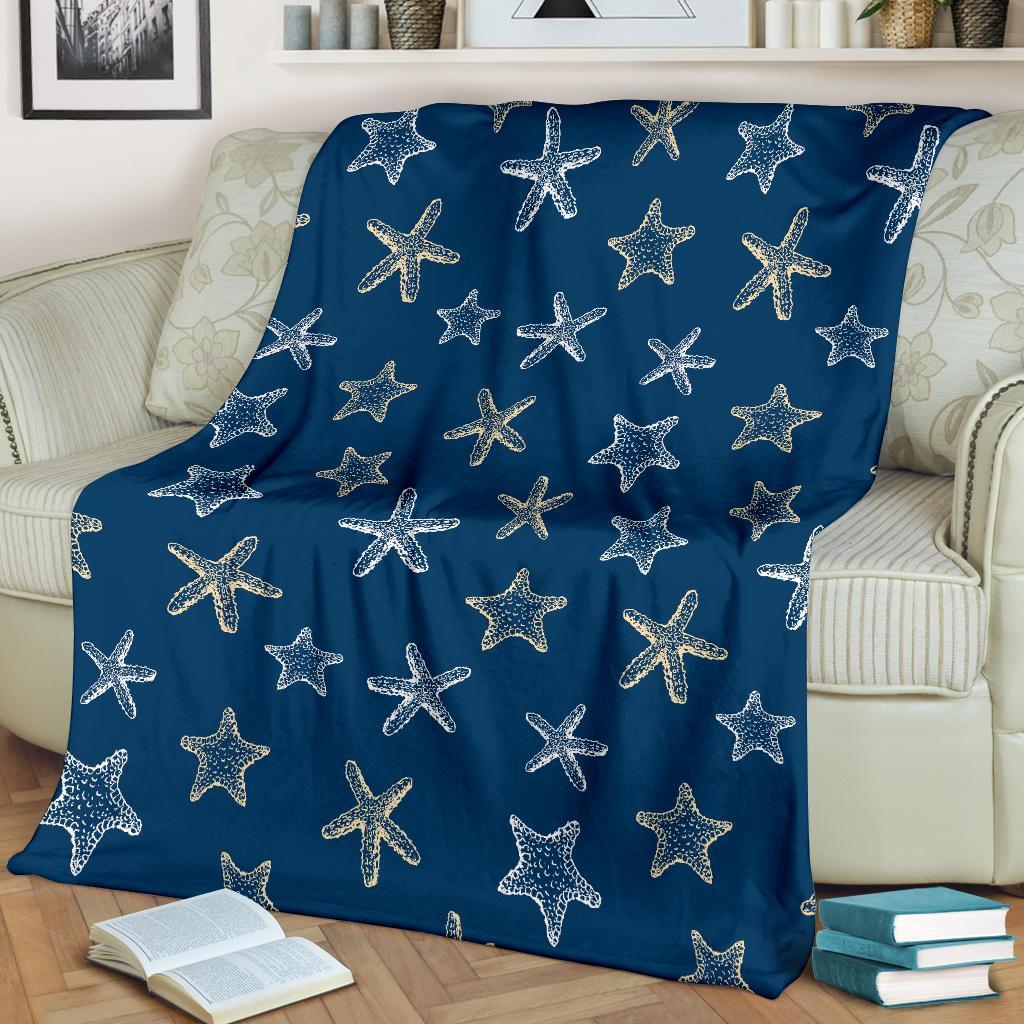 Starfish Pattern Print Blanket-grizzshop